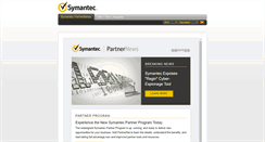 Desktop Screenshot of partnernews-us.symantec.com