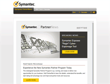 Tablet Screenshot of partnernews-us.symantec.com